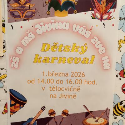 Dětský karneval – přijďte si užít odpoledne plné smíchu a barev!